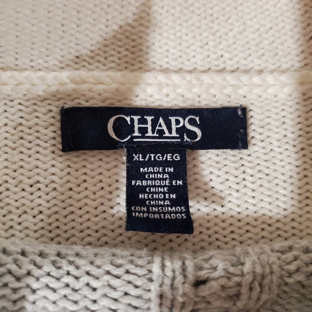 Ralph Lauren Chaps Cable Knit Patchwork Sweater W… - image 6